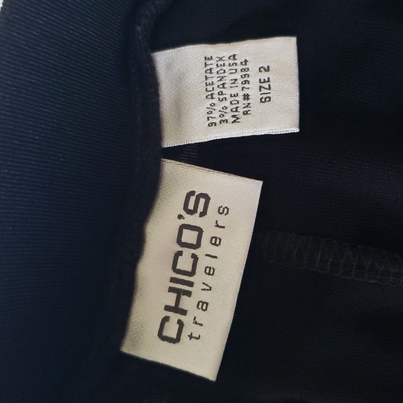 Chico's Travelers Black Maxi Skirt Large Stretchy Slinky Minimalist Office Work - Picture 9 of 11